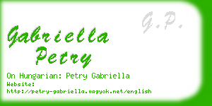 gabriella petry business card